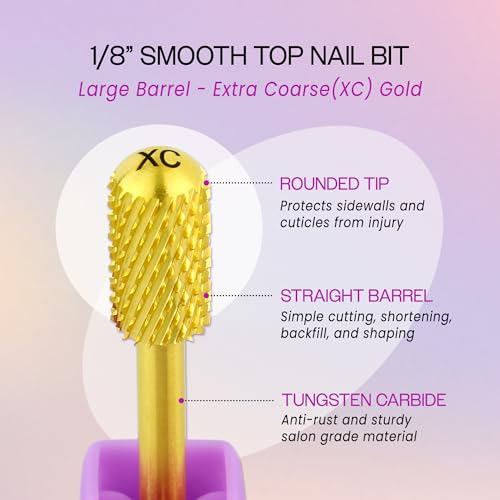Broca de carburo para manicura PANA 1/8 pulg extra gruesa miniatura 5