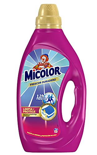 Micolor Gel Frescor Duradero (21 lavados), detergente líquido para lavadora con sistema...