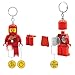 LEGO Minifigures - Large 3 Inch Tall Figure Keychain Light - Spaceman Red (KE10HR), Bag charm with LED light