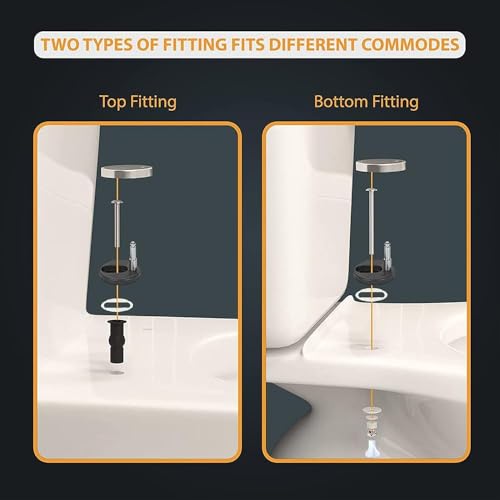 Asiento de inodoro con purpurina de lujo, tapa redonda universal de cierre lento, fácil instalación, perfecto para decoración de baño (naranja bajada lenta)