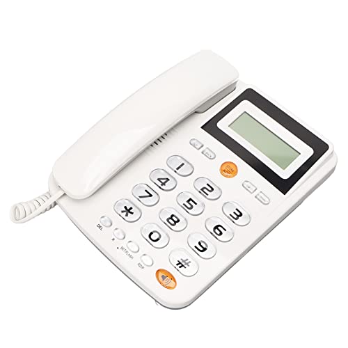 Large Corded Phone for Senior, Landline Telephone for Visually Hearing Impaired Elderly, with Caller ID, Speaker, Amplified HD Hands Call, Speed Dial