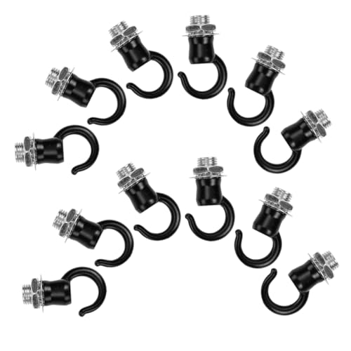 Unomor Heavy Duty Ceiling Hooks for Hanging Lights 12 Pack Vintage Iron Lantern Hooks Easy Install for Home and Garden
