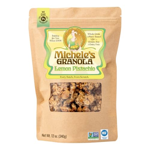 Michele's Granola Lemon Pistachio Granola, 12 oz Bag