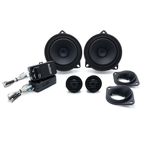 Audison AP BMW K4E KIT Prima Series 4 inch (100mm) 2-Way Component Speaker Set TW + MID + Acc LargeBasket