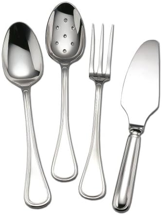 Couzon Stainless Steel Flatware Lyric 4 Piece Serving Set