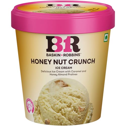 Image of Baskin Robbins Ice Cream Tub Honey Nut Crunch, 450 ml