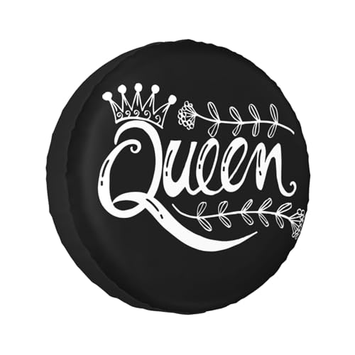 Image of Delerain Spare Tire Cover Queen Wheel Covers Sun Protection Waterproof for Jeep Truck RV Trailer SUV and Many Vehicle (14 Inch for Diameter 23 inch-27 inch)