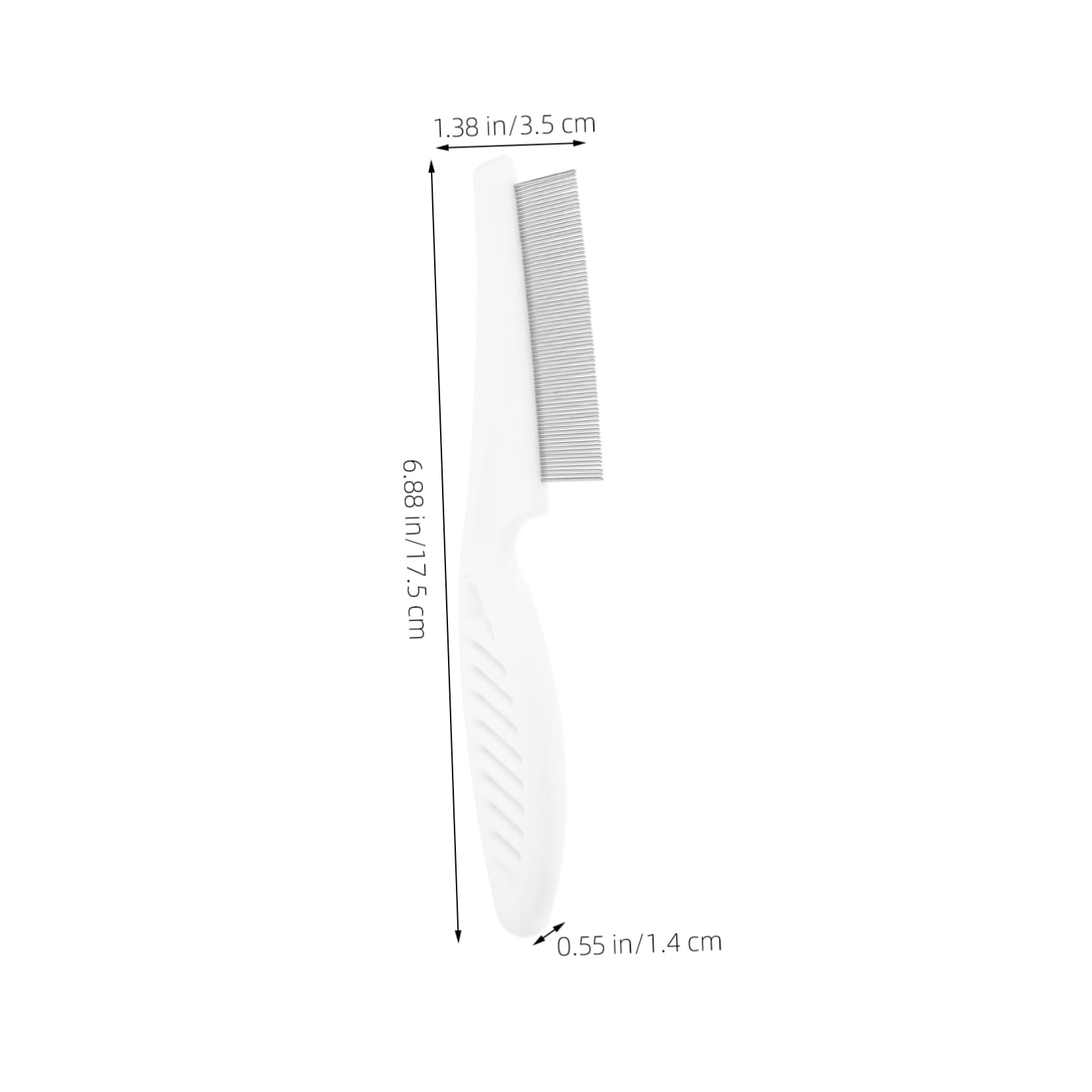 ifundom Compact Cat Grooming Comb Durable Metal Fine Teeth Pet Grooming Tool for Cats Ergonomic Design for Comfortable Use for Shedding Dematting and Cleaning Fur Multi Functional Pet Comb