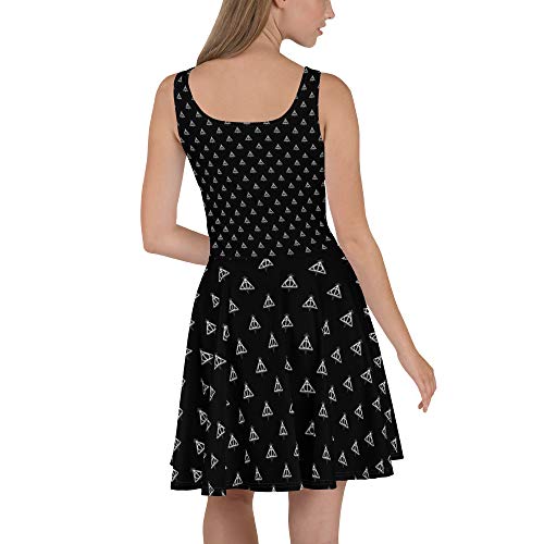 AKARURE Vestido Skater Reliquias Dela Muerte - Talla XS hasta 3XL