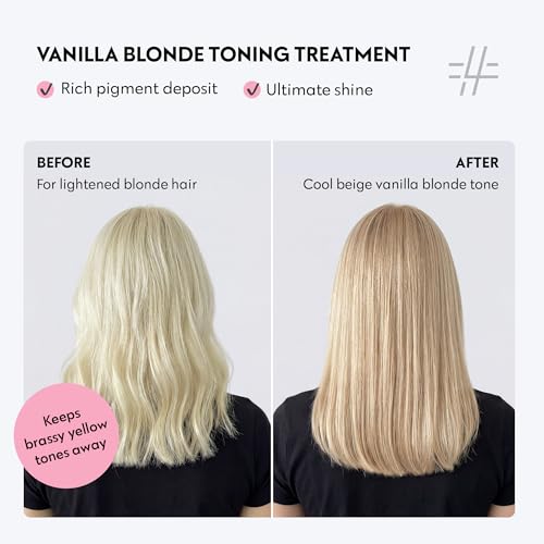 Image of FOUR REASONS Color Mask, Vanilla Blonde (27 Colors) - Hair Gloss & Color Depositing Conditioner - Semi Permanent Hair Toner for Color-Treated Hair Color For Women - Vegan & Cruelty-Free - 6.76 fl oz
