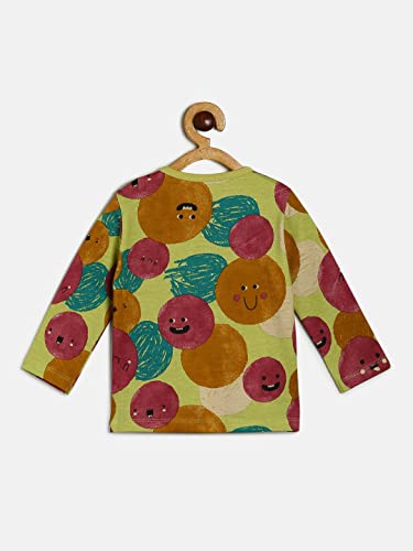 Image of miniklub Boys Typography Printed Round Neck Long Sleeves T-Shirt