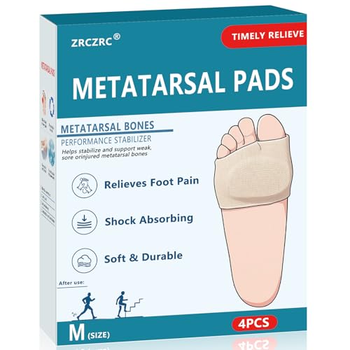 Zrczrc Metatarsal Pads For Men And Women Ball Of Foot Cushion With Gel Pad Fo...