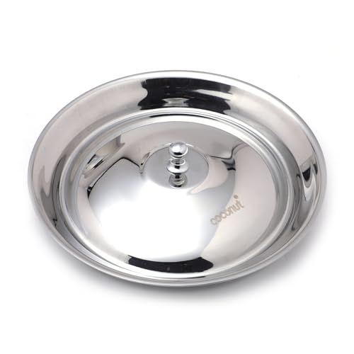 Coconut Stainless Steel Handi with Lid – Heavy Duty Casserole Pot for Indian Cooking, Gas & Induction Compatible, Mirror Finish, Rust-Resistant... - Image 4