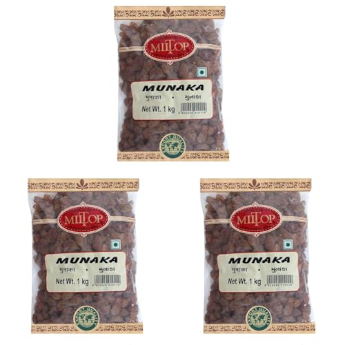 Image of Miltop Munakka Raisin, 1kg (Pack of 3)
