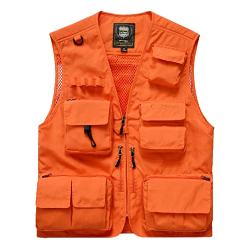 Gilet de pêche séchage rapide et veste multi-poches pour homme