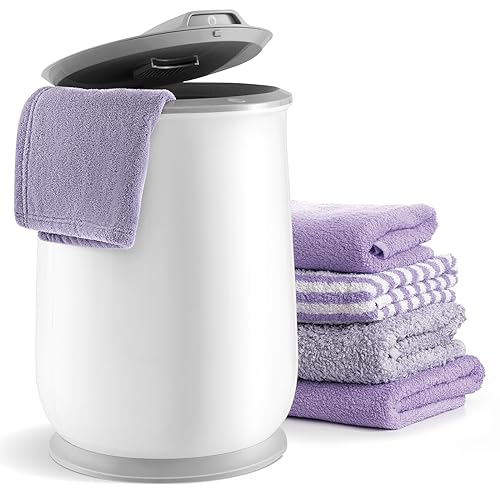 Tangkula Towel Warmer Bucket, 21L Towel Warmer with Flip-Top Lid, 1H Auto Shut Off, Fits up to 2 Oversized 45