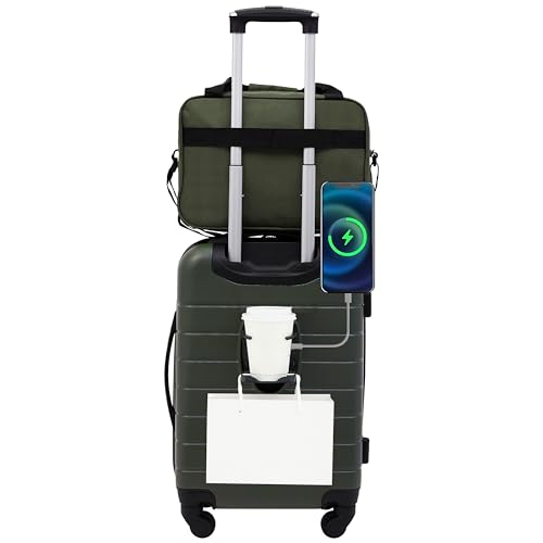 Image of Wrangler Smart Spinner Hardside Luggage, 2 Piece Set, Deep Depths
