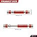 RCAWD 2X #45 Steel&Alloy Cvd Front/Rear Center Drive Shaft 45-60mm for FMS Fcx24 1-24 Crawlers Red