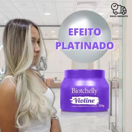 Mascara Tonalizante Biotchelly para cabelos, Colors, Premium, Club Barba, Hidrataçao, Coloraçao, Nut