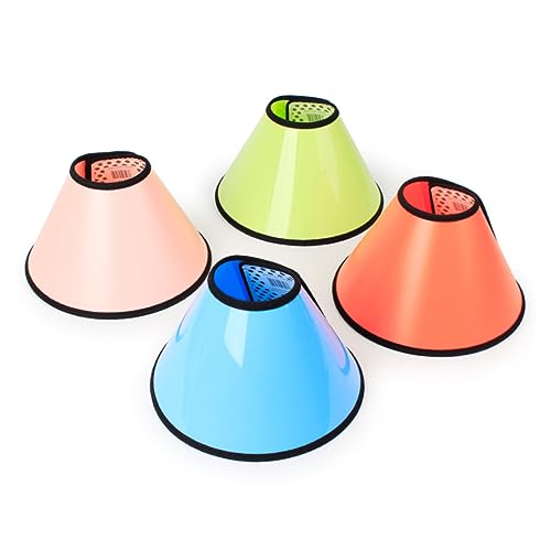 ROMISBABA ペット用エリザベスカラー 犬 エリザベスリング 傷口保護 リング型首輪 噛みき防止 縫合部保護 かゆみ対策 調節可能 装着簡単