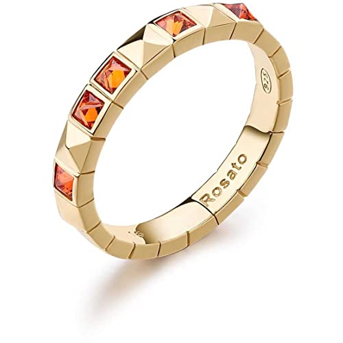Bague pour femme Rosato Cubica bague argent 925 plaqué or t12