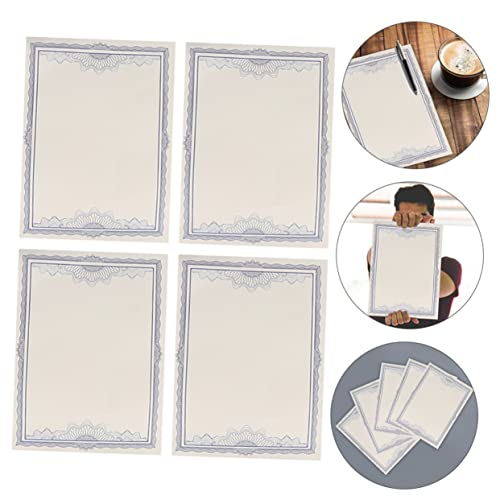 STOBOK 10pcs Certificate Core Blue Cardstock Refillable Pen Award