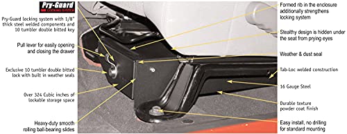 Tuffy Security Products Front Driver Side Underseat Drawer - '07-18 Wrangler Jk 4-Door; '07-11 Wrangler Jk 2-Door W/O Flip Seat (Black) #TOP5