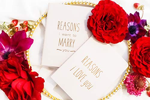 Reasons I Want to Marry You Journal Notebook - Love Letter Wedding Book Gift for Husband or Groom to Bride, Engagement or Proposal Gifts - 40 Blank Pages (20 Sheets) 6 x 4.5-inches - Thumbnail 4