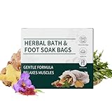 Fußbadetasche – 10 Stück natürliche Entspannung, Fuß-Soak- , Stressabbau, tägliche Hilfe, lindert Müdigkeit, vertreibt Kälte, entfernt Feuchtigkeit, Entspannungswerkzeug, Heimspa