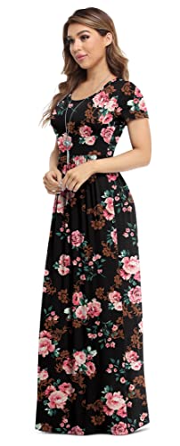 Image of VIISHOW Women's Long Sleeve Loose Plain Maxi Dresses Casual Long Dresses with Pockets