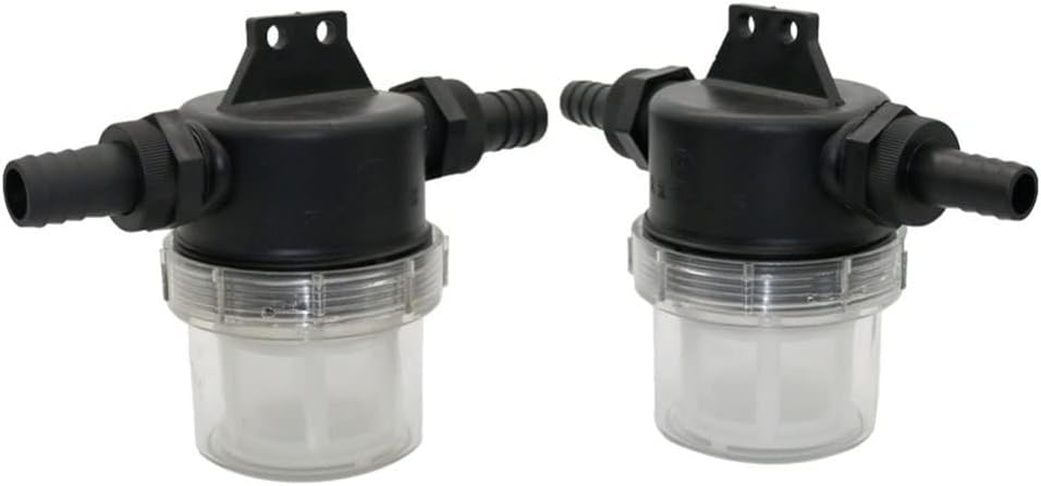 Pipeline Filter,water pipe filter, 1Pcs 20mm 25mm 40 Mesh Large Flow Filter, Transparent Water Pipe Pre-Filter Garden Irrigation Agricultural Supplies(20mm)