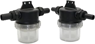 1Pcs 20mm 25mm 40 Mesh Large Flow Filter, Transparent Water Pipe Pre-Filter Garden Irrigation Agricultural Supplies (Color : 20mm)