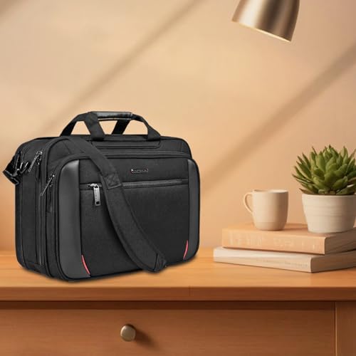 EMPSIGN Expandable 17.3 Inch Canvas Briefcase