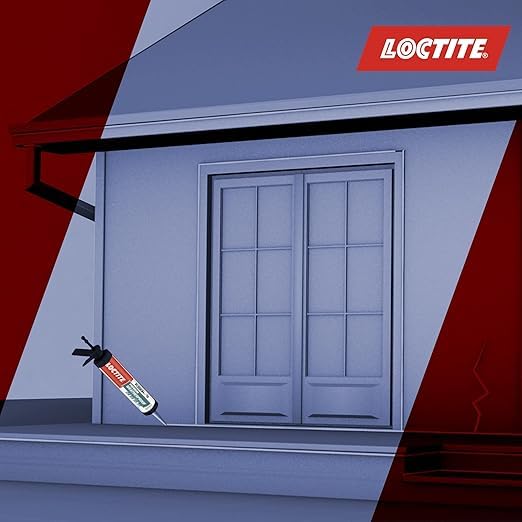 Image of Loctite Weatherproof sealant, neutral, indoor & outdoor, ACP, glass, glazing, tiles, ultra fast drying, heat resistant, no stringing, waterproof silicone adhesive, tile grout, Clear,280 ml x pack of 4