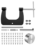 1/8″ Semi Tubular Rivets Tool Kit Fit for Tonka Pinball Vent Coleman Repair, Vent Window Restoration Tool Kit with 50 Rivets