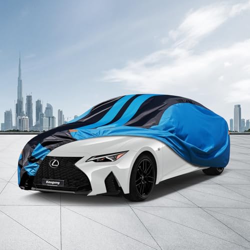 Image of Kaugung Car Cover Waterproof Custom Fit Lexus IS250 /300 /350(2001-2025), Full Exterior Cover for Automobiles Lightweight Resistant Outdoor Sun UV Rain Dust Snow Wind Protection.