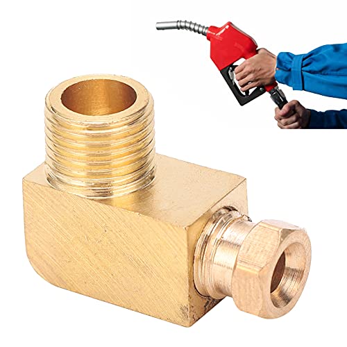 Glomora Codo de Montaje de tubería de Aceite, Adaptador de Conector de Bloque Cuadrado Rectangular de latón para tubería de Agua y de Aire, 6 mm G1/8 (PL418)