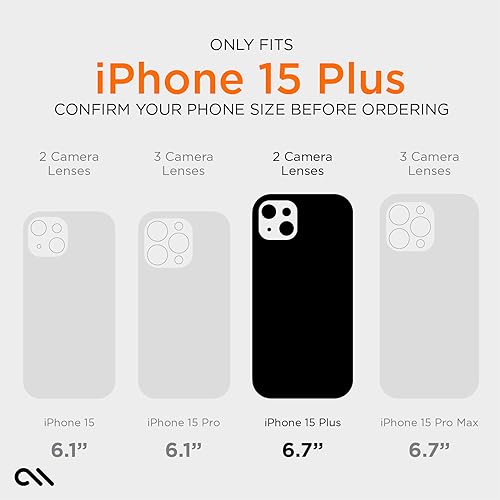 Case-Mate Tough Clear iPhone 15 Plus Case [16ft D3O Drop Protection] [Compatible with Magsafe] Slim Phone Case for iPhone 15 Plus 6.7", Shockproof Materials, Anti Yellowing, Anti Scratch Technology - image 2