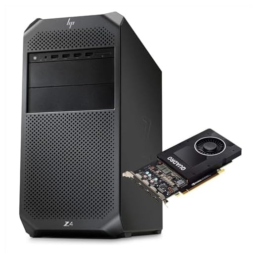 Pc Desktop HP Z4 G4 Workstation Tower PC Computer Intel i9-7900x, Ram 32GB, SSD 256GB, Nvidia Quadro P2000, DVD RW, Windows 11 PRO + Adattatore WiFi e Bluetooth (Ricondizionato)