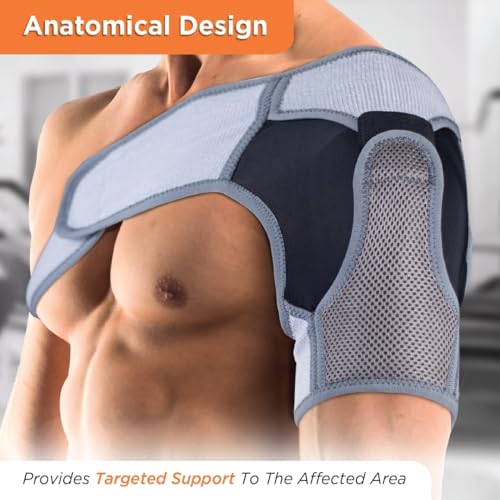 Image of Vissco Shoulder Support Immobilizer With Adjustable Stretchable Strap, Better Immobilization, Pain Reliever For Rotator cuff injury, Post paralysis - XL (Grey)