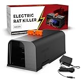 Electric Mouse Trap, Indoor Reusable Mouse Trap Zapper with Anti-Escape Design & Dual Power, Electric Rat Trap with No-Touch Cleaning for Kitchen, Garage