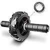 Ab Roller Wheel, Ab Workout Equipment for Difficult Abdominal & Core Strength Training, 880 lbs Weight Capacity No Noise Ab Wheel Exercise Equipment for Home Gym Core Workout, Ab Wheel Roll