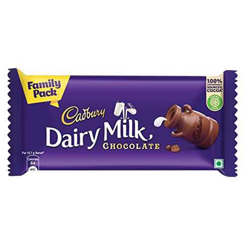 Image of Cadbury Dairy Milk Chocolate Bar Family Pack, 130 grams