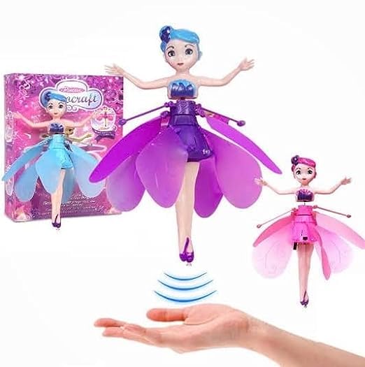 RP MALLKids Flying Princess Doll Magic Infrared Induction Control Toy, Play Game RC Flying Toy,Mini Drone Indoor and Outdoor Toys for Kids Boys Girls 6 & Up Year Gift (Multi Colour)