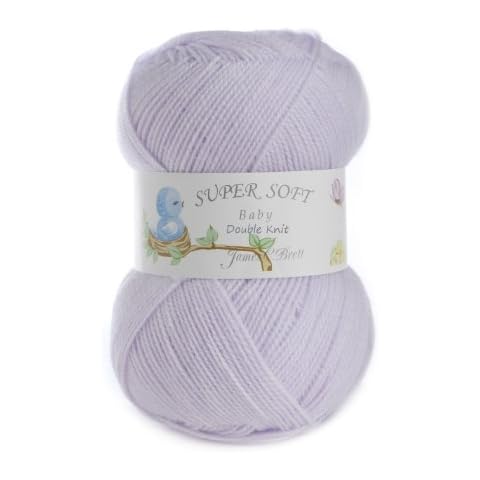 James Brett 100% Acrylic Baby Double Knitting Yarn Supersoft DK Knit Wool 100g (Lilac BB3) Cover