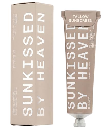 Jay Alvarrez Beef Tallow Sunscreen SPF 50 Grass-Fed Tallow & Non Nano Zinc Oxide Mineral Sunscreen No White Cast Water Resistant Face & Body Sunblock | 3 oz
