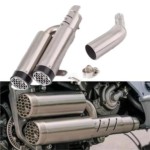 Échappement Racing Moto pour VESPA GTS 250 (2005-2013) avec DB Killer Amovible, Couleur Silver