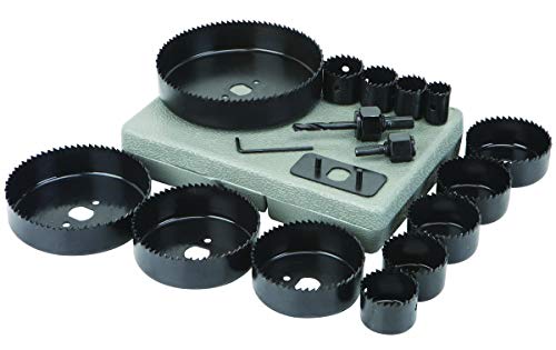 Set de sierra de corona 3/4 a 5 pulg acero carbono 18 pz miniatura 1
