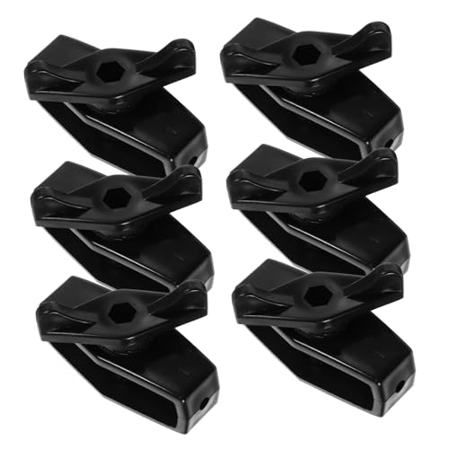 Angoily 6 pièces Tendeur de Câble Robuste pour Clôture Électrique Accessoire Portable Noir Outil de Tension Fiable pour Fil Câble