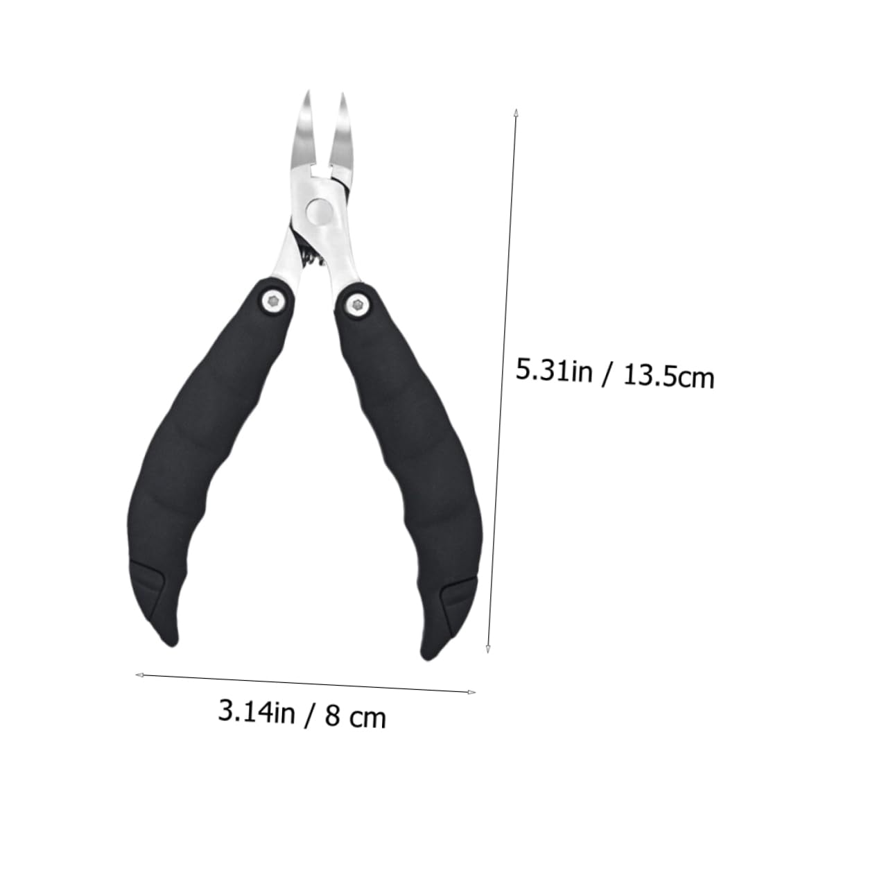 OHPHCALL Stainless Steel Nail Clippers Practical Nail Clipper Folding Design Double Springs for Less Effort